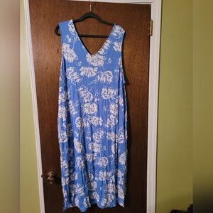 Blue Joyspun Floral Maxi Dress